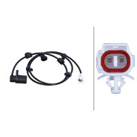 Wheel Speed Sensor 2-pole inductive sensor HELLA suitable for TOYOTA