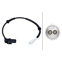 Wheel Speed Sensor 2-pole passive sensor 455 mm cable HELLA for e.g. RENAULT