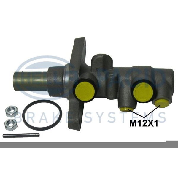 Master Brake Cylinder 12x1x2 Aluminium Ø 24 mm HELLA for e.g. VW PASSAT
