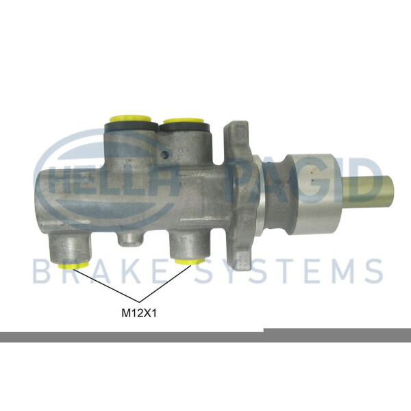 Master Brake Cylinder 12x1x2 Aluminium Ø 24 mm HELLA fits SMART