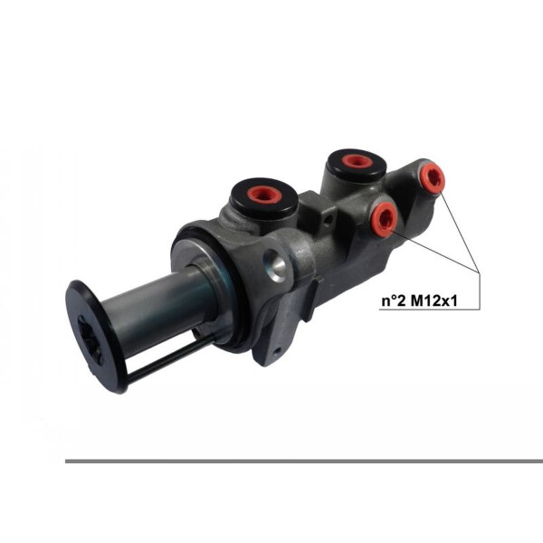Master Brake Cylinder M12x1x2 Aluminium Ø 25 mm HELLA for e.g. VW GOLF