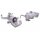 Brake Caliper w. integrated locking Ø 34 mm HELLA for SUZUKI SX4 and others