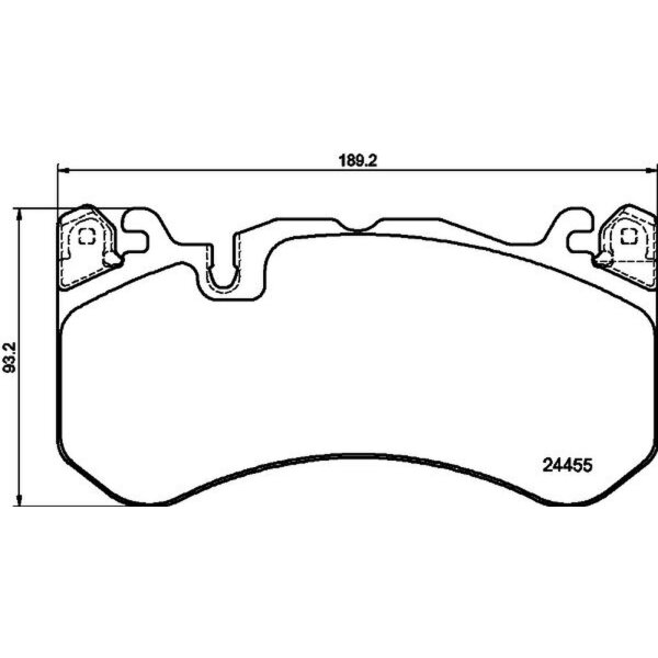 Bremsbelagsatz Scheiben mit Verschleißwarnanzeige 16,9 mm HELLA für u.a. AUDI A6