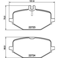 Bremsbelagsatz Scheiben mit Verschleißwarnanzeige...