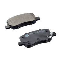 Brake pad set discs with wear warning 15.7 mm HELLA for...