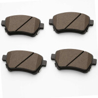 Brake pad set with wear warning 17.4 mm HELLA for KIA...