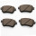 Brake pad set with wear warning 17.4 mm HELLA for KIA SPORTAGE and others