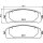 Brake pad set without wear warning 17.5 mm HELLA for LEXUS RX and others