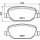 Brake pad set without wear warning 17.8 mm HELLA for e.g. ALFA ROMEO 159