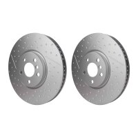 2 Brake Discs countersunk Ø 67 mm 30 mm HELLA...