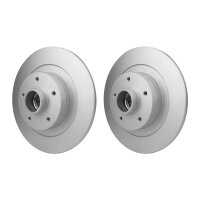 2 Bremsscheiben voll Ø 52,4 mm 11 mm HELLA passend...