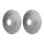 2 Brake Discs full Ø 76 mm 10 mm HELLA suitable for e.g. KIA SPORTAGE