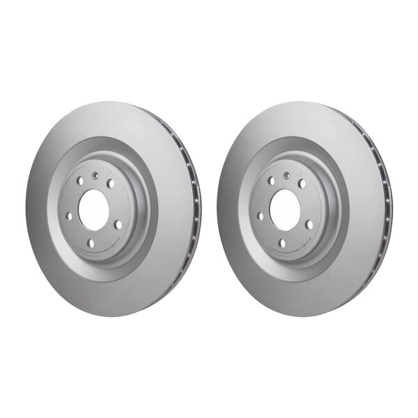 2 Brake Discs internally ventilated Ø 68 mm 28 mm HELLA for PORSCHE MACAN
