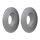 2 Brake Discs full Ø 108 mm 16 mm HELLA suitable for e.g. RENAULT TRUCKS