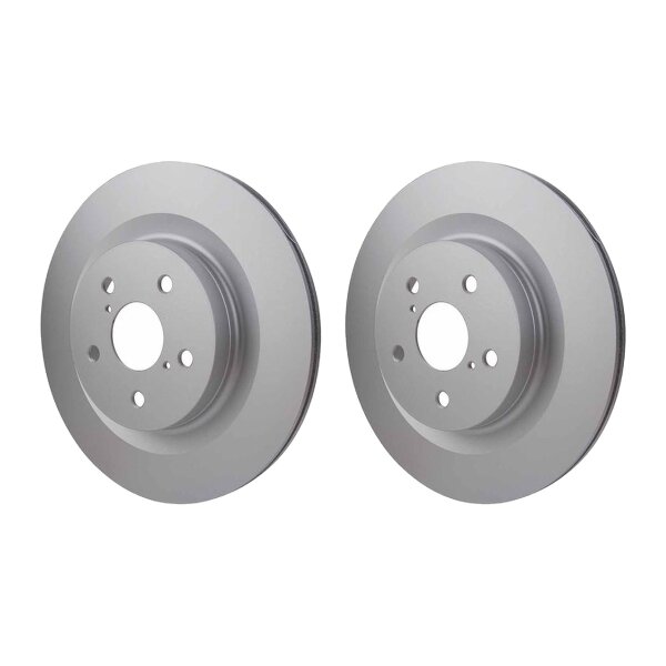 2 Brake Discs internally ventilated Ø 62 mm 18 mm HELLA for e.g. TOYOTA RAV