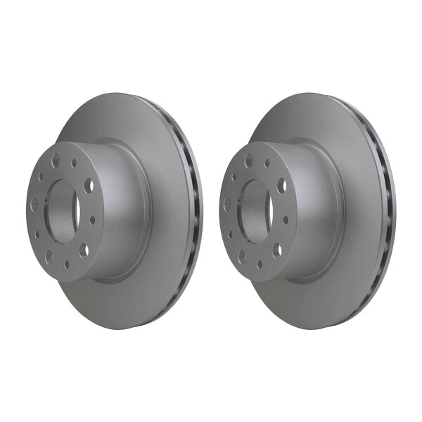2 Brake Discs internally ventilated Ø 72 mm 22 mm HELLA for e.g. FIAT DUCATO