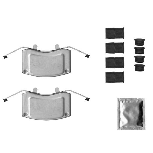 Zubehörsatz Bremssattel 11 tlg. HELLA für u.a. VW TRANSPORTER