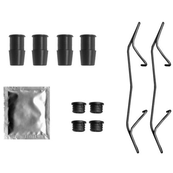 Brake Caliper Accessory Kit 11 pcs. HELLA suitable for e.g. OPEL ASTRA