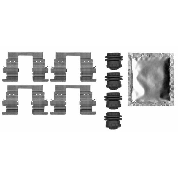 Accessory Kit, Disc Brake Pads 9 pcs. HELLA for e.g. OPEL ASTRA