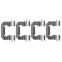 Accessory Kit, Disc Brake Pads 4 pcs. HELLA for e.g. KIA...