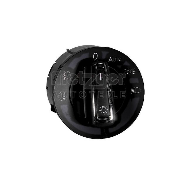 Headlight Switch 10-pin silver METZGER suitable for e.g. VW GOLF