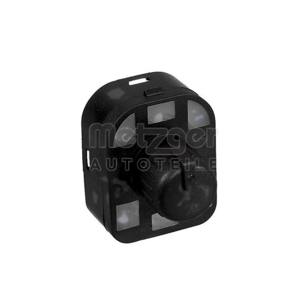 Exterior Mirror Adjustment Switch 4-pin black METZGER for e.g. AUDI A4