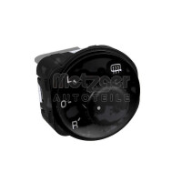 Exterior Mirror Adjustment Switch 6-pin black METZGER for...