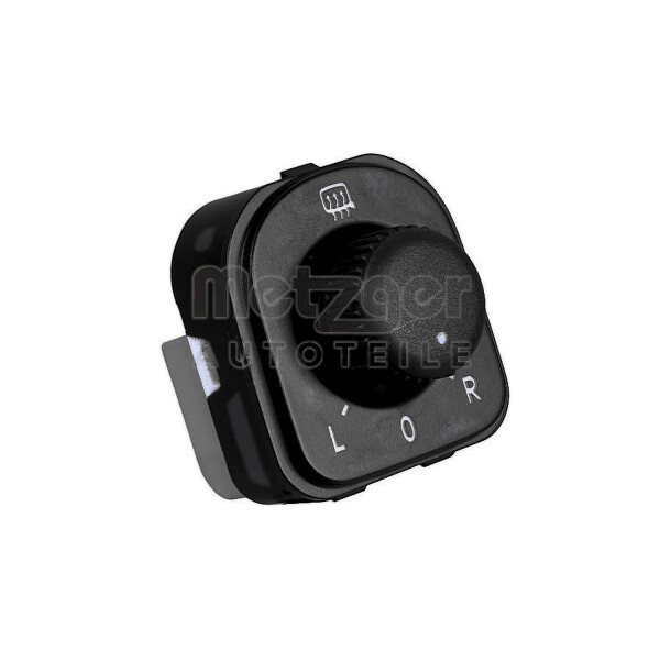 Schalter Außenspiegelverstellung 6-polig schwarz METZGER für u.a. SKODA SUPERB