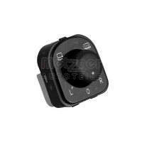 Exterior Mirror Adjustment Switch 6-pin black METZGER for...