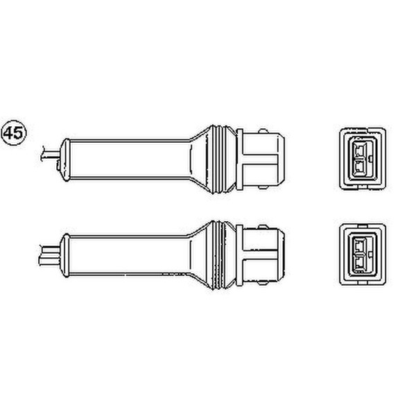 Lambdasonde Sprungsonde 3 Leitungen NTK für u.a. PEUGEOT 505