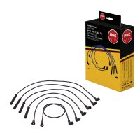 Ignition cable set for vehicle with ignition distributor...
