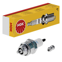 10 spark plugs M14 x 1.25 with flat gasket seat NGK for...