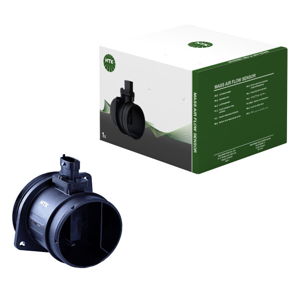 Mass air flow sensor housing with NTK ATS air temp for e.g. VOLVO XC60 I SUV