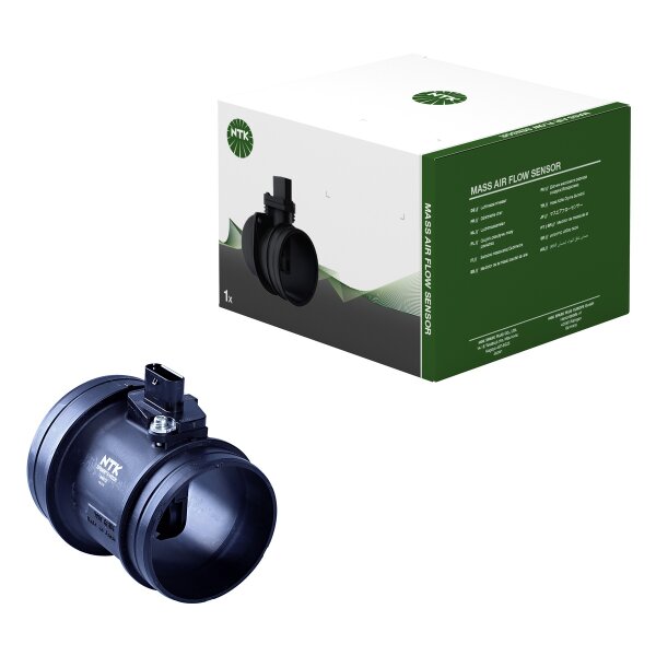Mass air flow sensor housing with NTK ATS air temp for e.g. PORSCHE PANAMERA