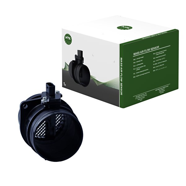 Air mass meter with integrated air temperature sensor NTK for AUDI A4 B8