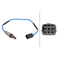 Lambdasonde Breitband-Lambda-Sonde 6-polig 480 mm Kabel HELLA für u.a. MAZDA 2