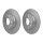 2 Brake Discs full Ø 68 mm 8 mm HELLA suitable for e.g. RENAULT CAPTUR