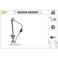 Window lifter front left electric VALEO for PAJERO III