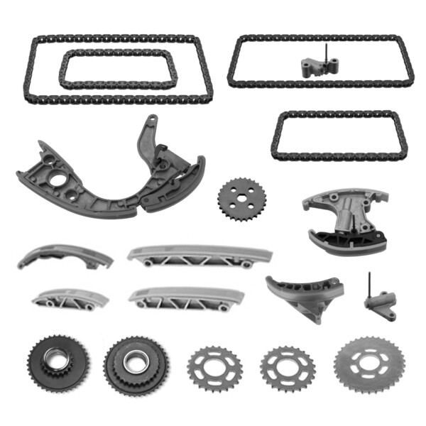 Timing Chain Kit for High Pressure Pump with chain tensioner PARTSTEC for VW