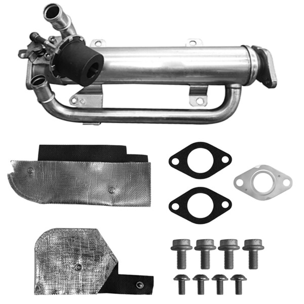 Exhaust Gas Recirculation Cooler water-cooled with seals PARTSTEC for AUDI A3
