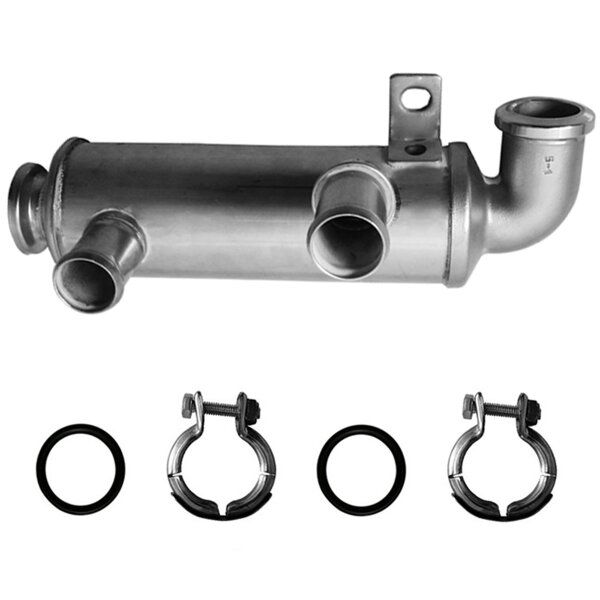Exhaust Gas Recirculation Cooler with Sealing Rings PARTSTEC for e.g. PEUGEOT