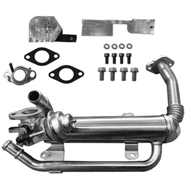 Exhaust Gas Recirculation Cooler with seals PARTSTEC for e.g. VW GOLF