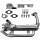 Exhaust Gas Recirculation Cooler with seals PARTSTEC for e.g. VW GOLF
