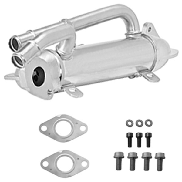 Exhaust Gas Recirculation Cooler water-cooled with seals PARTSTEC for AUDI A4