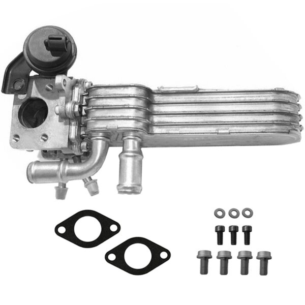 Exhaust Gas Recirculation Cooler water-cooled with seals PARTSTEC for SEAT LEON