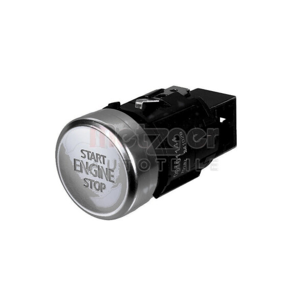 Start-Stopp-Knopf Druckbetätigung 4-polig silber METZGER für u.a. VW GOLF