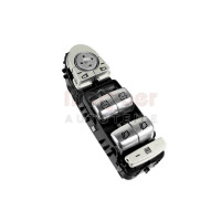 Schalter Fensterheber fahrerseitig chrom schwarz METZGER...