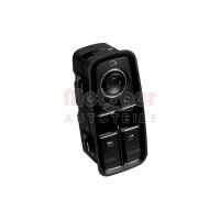 Power Window Switch front 16-pin chrome black METZGER for...