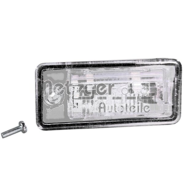 Licence Plate Light left C5W crystal clear with bulb METZGER for e.g. AUDI A6