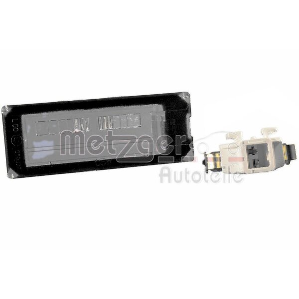 Licence Plate Light right C5W crystal clear METZGER for e.g. FIAT DUCATO